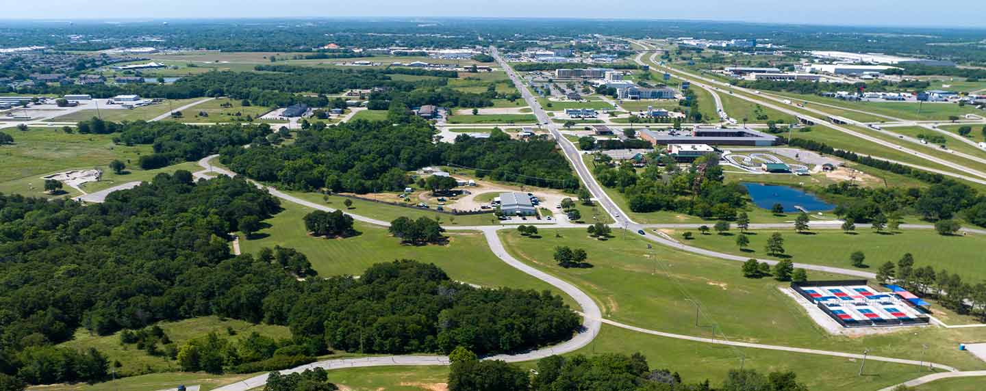 aerial of ardmore, ok